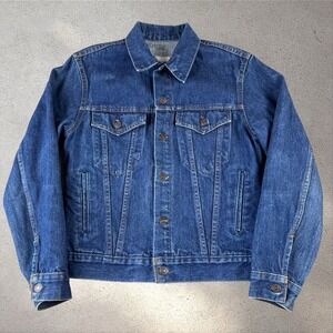 Vintage Levi's Type 3 Denim Jacket Fits Women's XS 70706-0216 70s 80s Dark USA